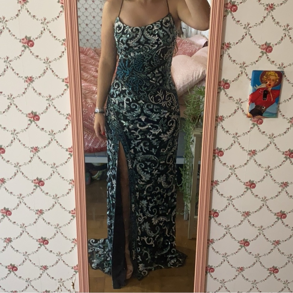 Sherri Hill fully beaded prom dress.